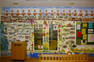 Swansea Memorial Library, Mural