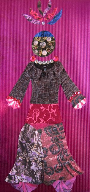 Purple Paper Doll by Catherine Raine, 2013
